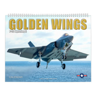 Calendário OURO WINGS F-35B/C Relâmpago II