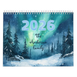 Calendário Outdoor Adventure Photo Calendar 2026 Family