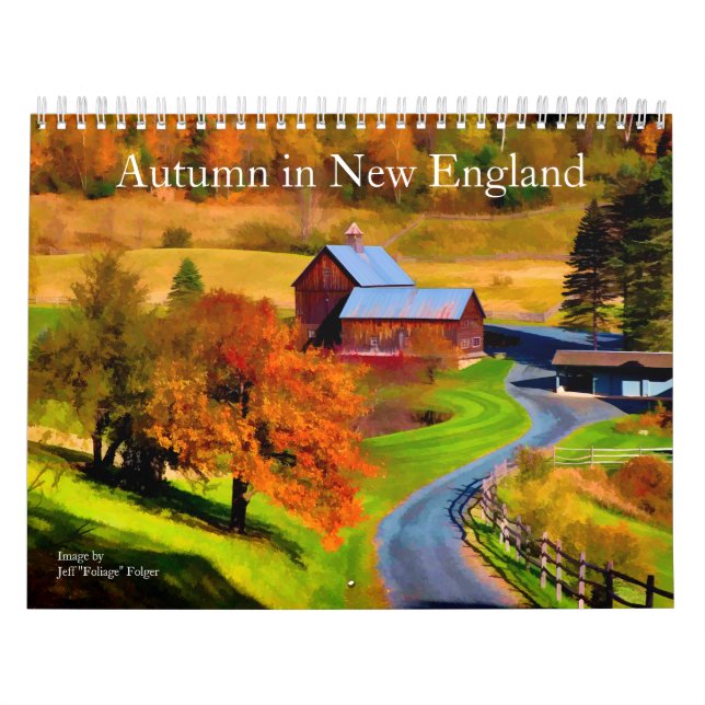 Calendário Outono na Nova Inglaterra (Capa)