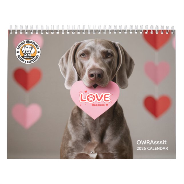 Calendário OWRAssist Amor Resgata (Capa)
