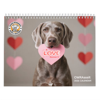 Calendário OWRAssist Love Rescues
