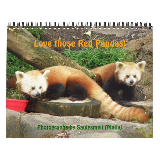 Calendário P8310607, Ame aqueles Pandas Vermelhos! - Personal (Capa)