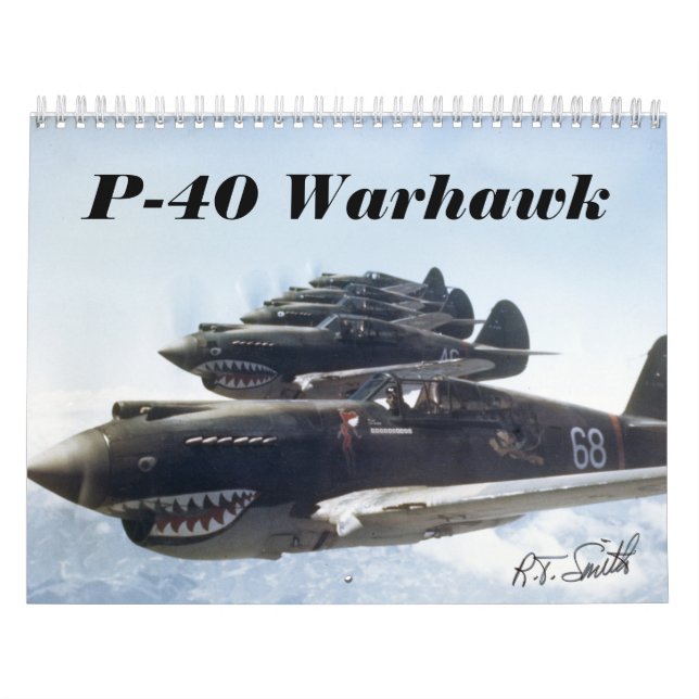 Calendário P-40 Warhawk (Capa)