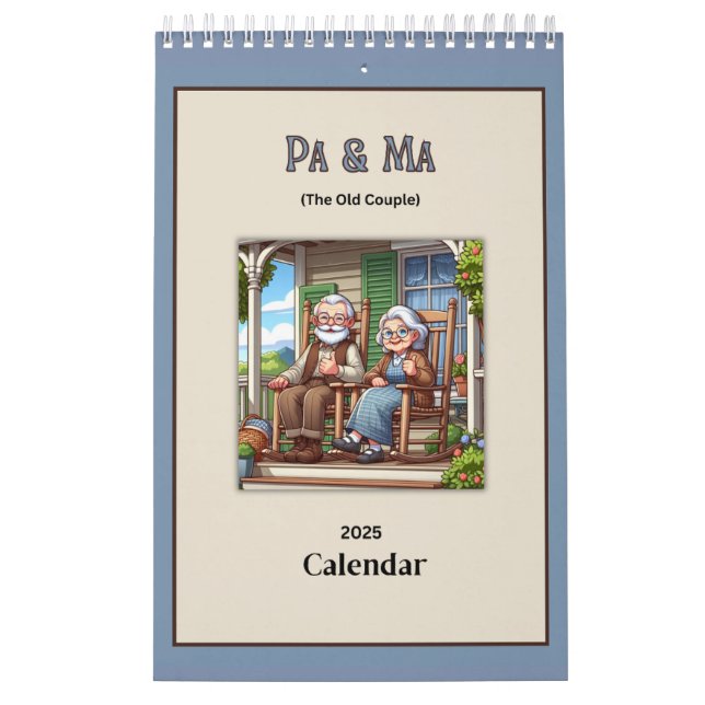 Calendário Pa & Mãe (The Old Pessoas) Diário 2025 (Capa)
