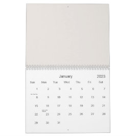 Calendário Padrão contínuo colorido com elefantes fofos e 