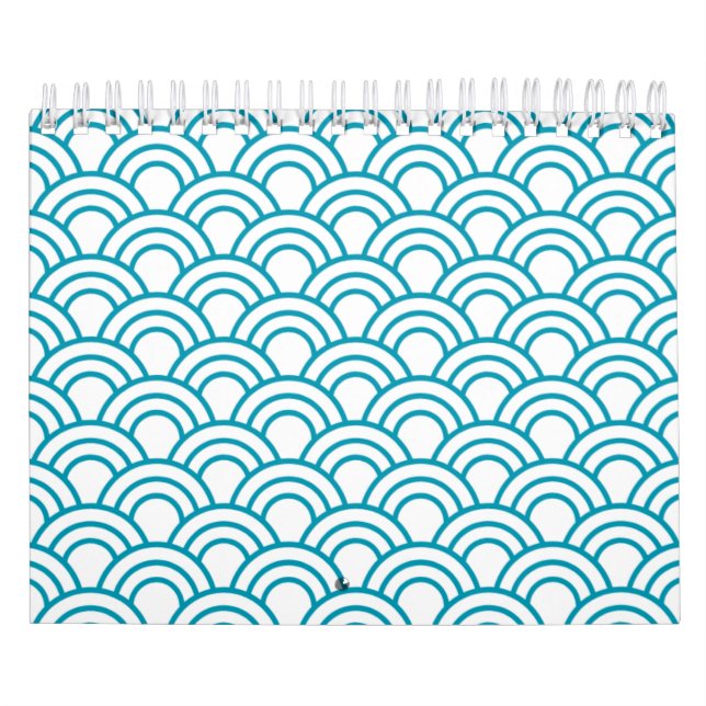 Calendário Padrão Geométrico Japonês Moderno (Capa)