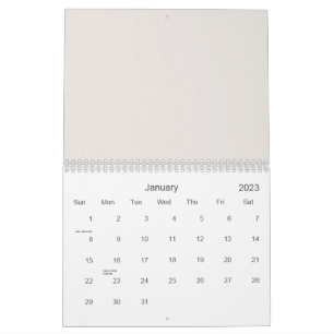 Calendário Padrão sem costura colorida com elefantes fofos e