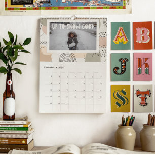 Calendário Padrões Abstratos & Sobreposições Foto Personali