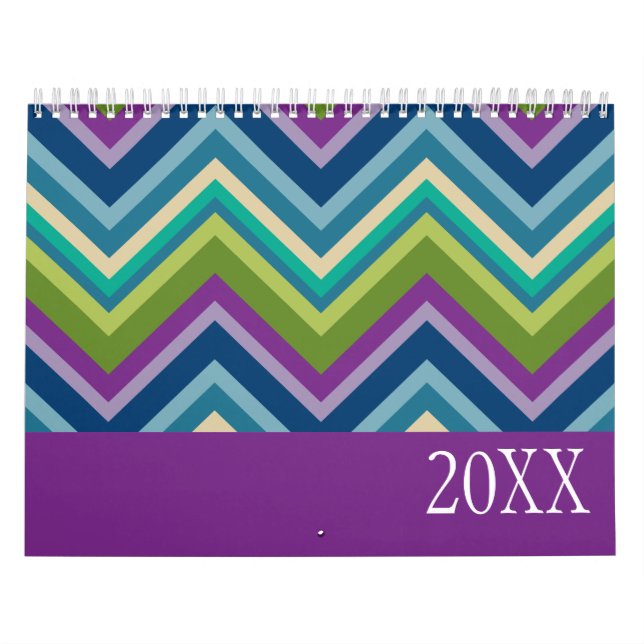 Calendário Padrões Coloridos e Designs Divertidos (Capa)
