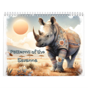 Calendário Padrões da savana Grasslands