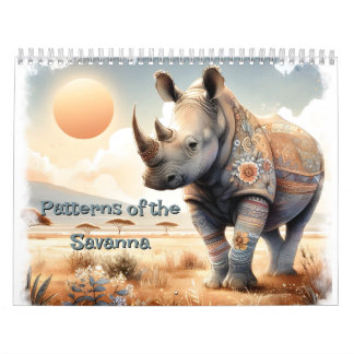 Calendário Padrões da savana Grasslands