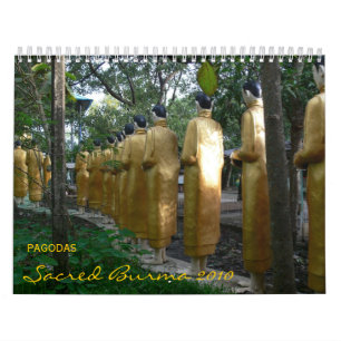 Calendário Pagodes: Burma sagrado 2010
