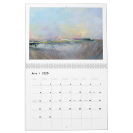 Calendário Paisagem Abstrato Art Original Painting 202X