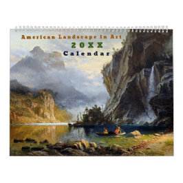 Calendário Paisagem Americana na Arte Vintage