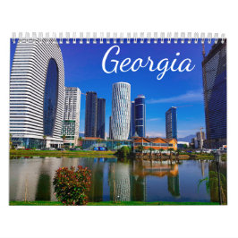 Calendário Paisagem da Arquitetura Georgia Tbilisi Barumi