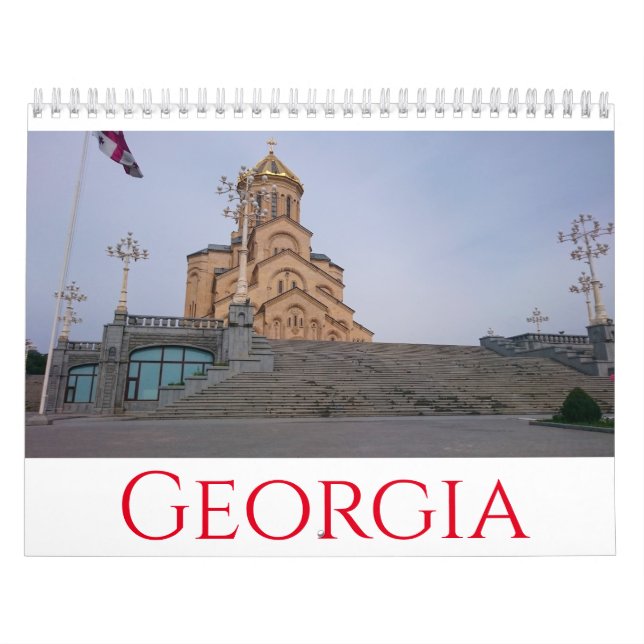 Calendário Paisagem da arquitetura Georgia Tbilisi Borjomi (Capa)