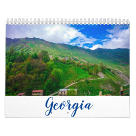 Calendário Paisagem da Arquitetura Natural de Georgia Tbilisi
