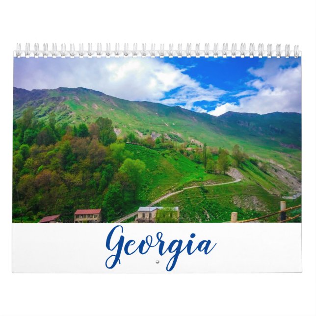 Calendário Paisagem da Arquitetura Natural de Georgia Tbilisi (Capa)