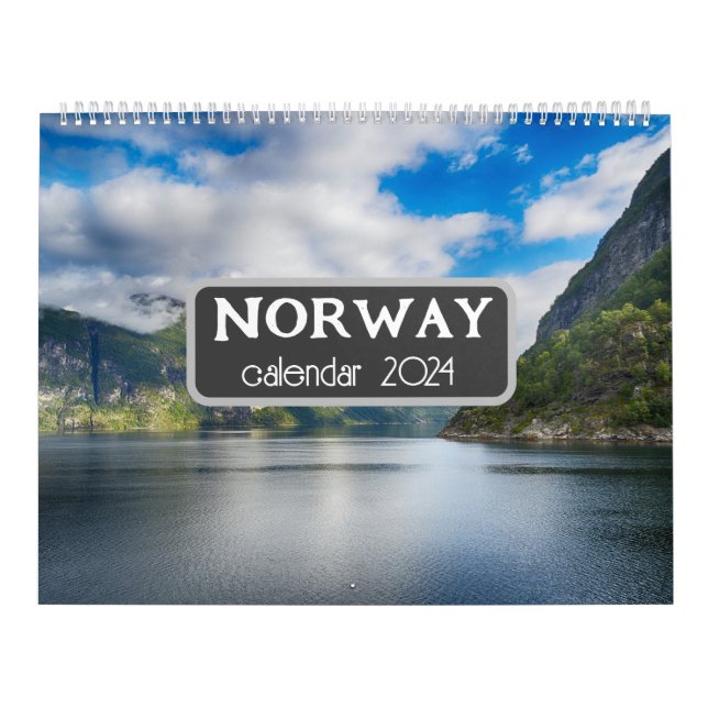 Calendário Paisagem da Noruega (Capa)