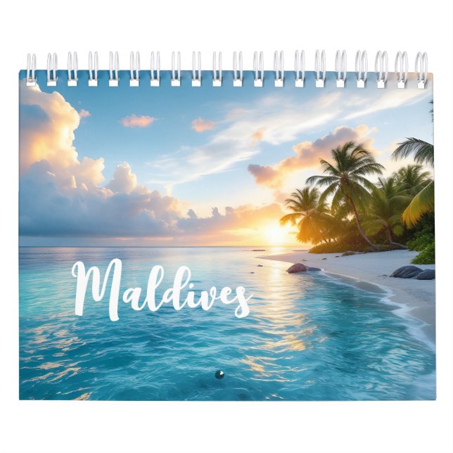 Calendário Paisagem das Maldivas (Capa)