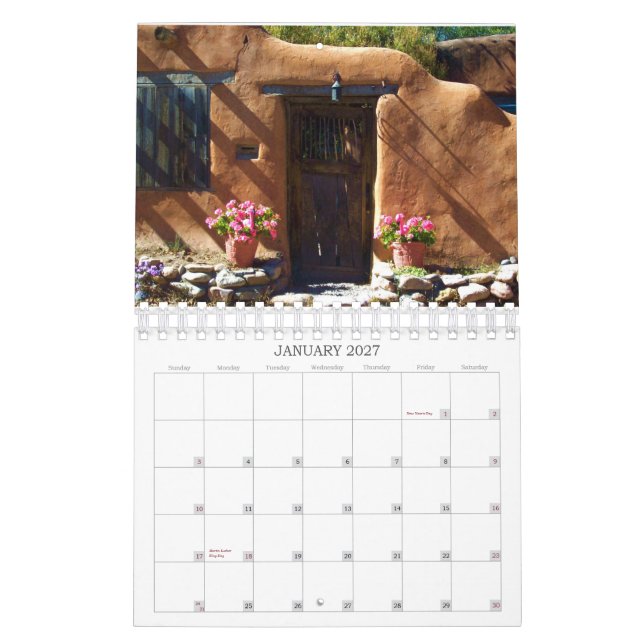 Calendário Paisagem do Novo México 2012 (Jan 2027)