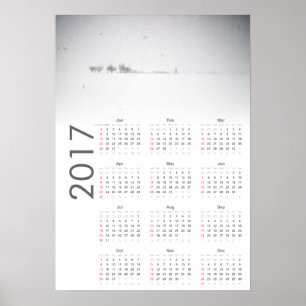 Calendário Paisagem Nevada 2017 Poster