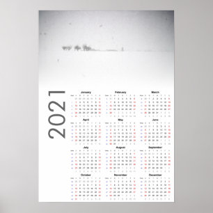 Calendário Paisagem Nevada 2021 Poster