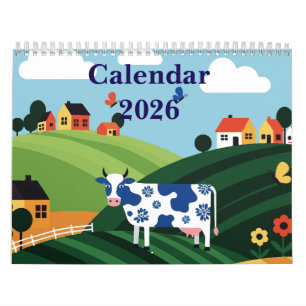 Calendário Paisagem rural pitoresca