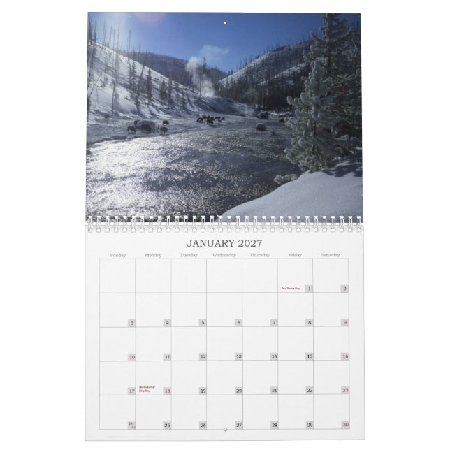 Calendário Paisagens bonitas 2007 (Jan 2027)