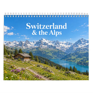 Calendário Paisagens Cênicas da Suíça & dos Alpes