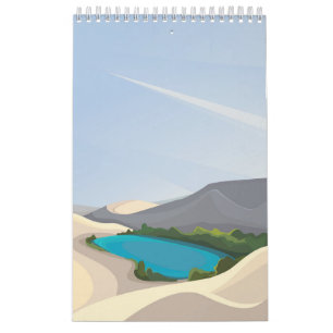 Calendário paisagens de Oasis