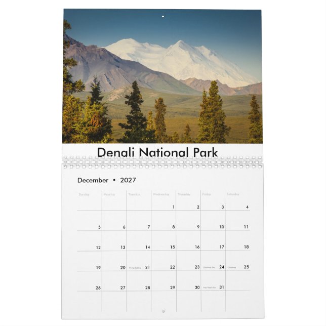 Calendário Paisagens do parque nacional (Dez 2027)