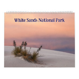 Calendário Paisagens do Parque Nacional White Sands