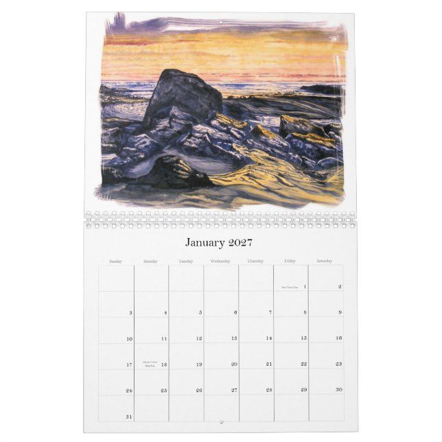 Calendário Paisagens do Reino Unido (Jan 2027)