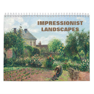 Calendário Paisagens impressionistas - Pinturas de obras-prim