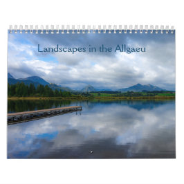 Calendário Paisagens no Allgäu, Baviera, Alemanha