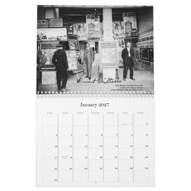Calendário Palácios do filme de Sacramento (Jan 2027)