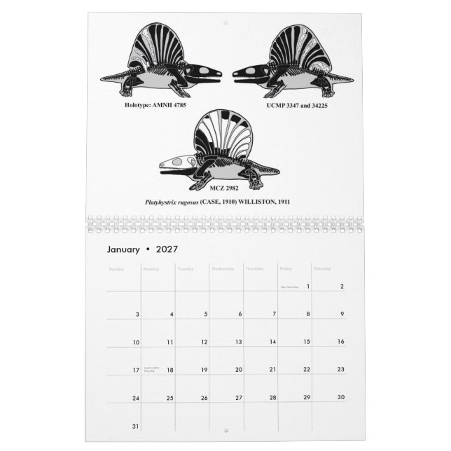 Calendário Palaeozoic 2012 e Tetrapods navegado Mesozoic (Jan 2027)