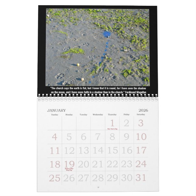 Calendário Palavras da Anti-Religião da sabedoria (Jan 2026)