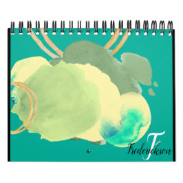 Calendário Palete de cor estética 2021