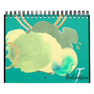 Calendário Palete de cor estética 2021