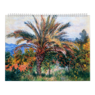 Calendário Palmeira em Bordighera - Claude Monet
