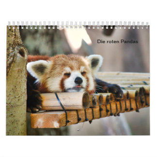 Calendário Pandas vermelhas