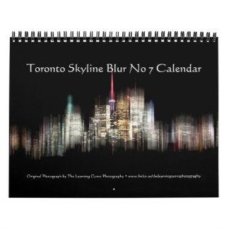 Calendário Panorama de Toronto Desfocado Nº 7