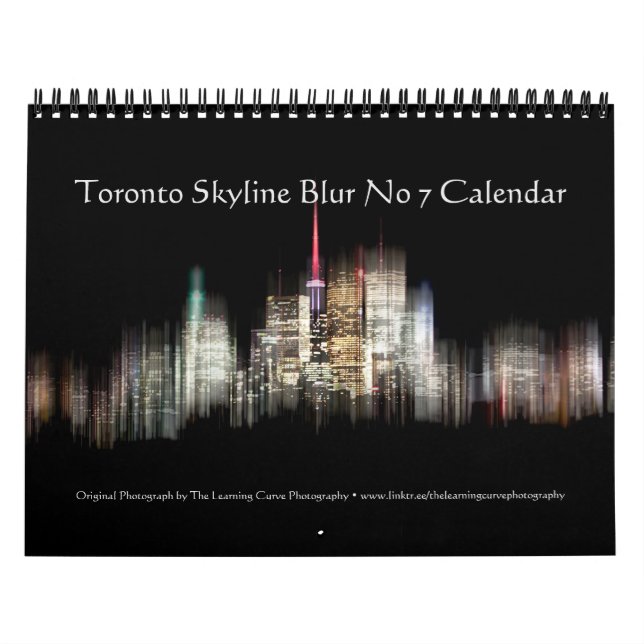 Calendário Panorama de Toronto Desfocado Nº 7 (Capa)