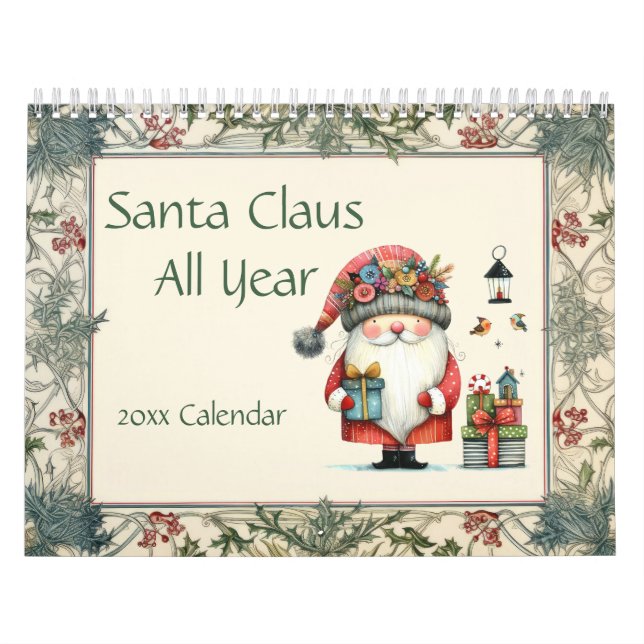 Calendário Papai Noel o ano todo (Capa)