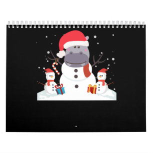 Calendário Papais noeis Engraçados Presente de Natal do Hipp