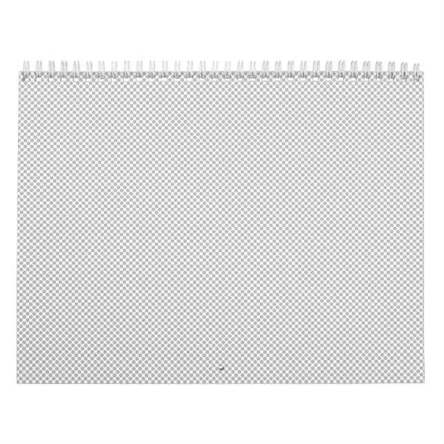 Calendário Papel de Presente Cinza com Padrão de Natal Modern (Capa)