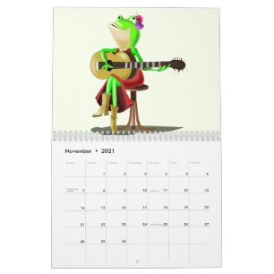 Calendário para Crianças com Ilustrações Divertida