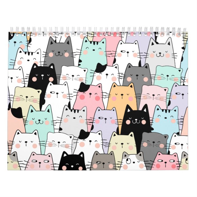 calendário para gatos 2024 (Capa)